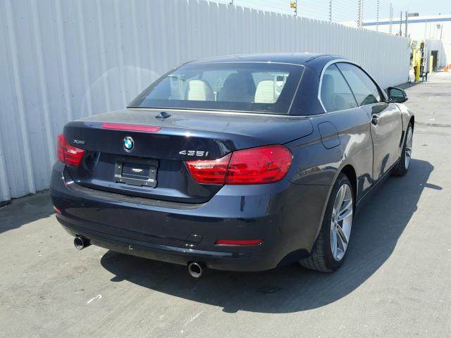 WBA3T7C58G5A38710 - 2016 BMW 435 XI BLUE photo 4