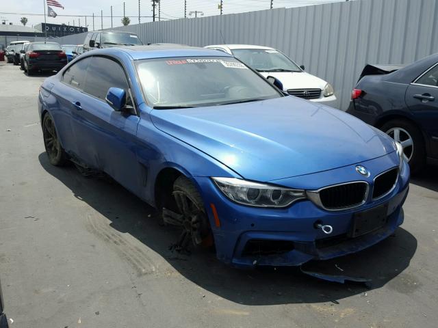 WBA3N7C59EF719604 - 2014 BMW 428 I BLUE photo 1