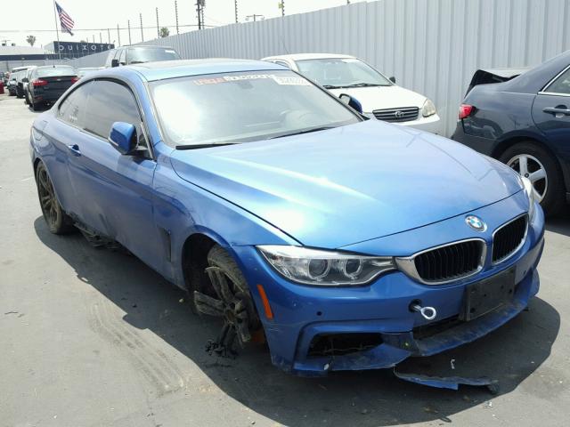 WBA3N7C59EF719604 - 2014 BMW 428 I BLUE photo 9