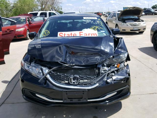 19XFB2F71FE068327 - 2015 HONDA CIVIC SE BLACK photo 9