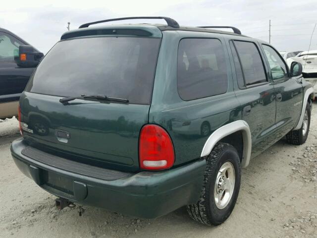 1B4HR28Y5XF586388 - 1999 DODGE DURANGO GREEN photo 4