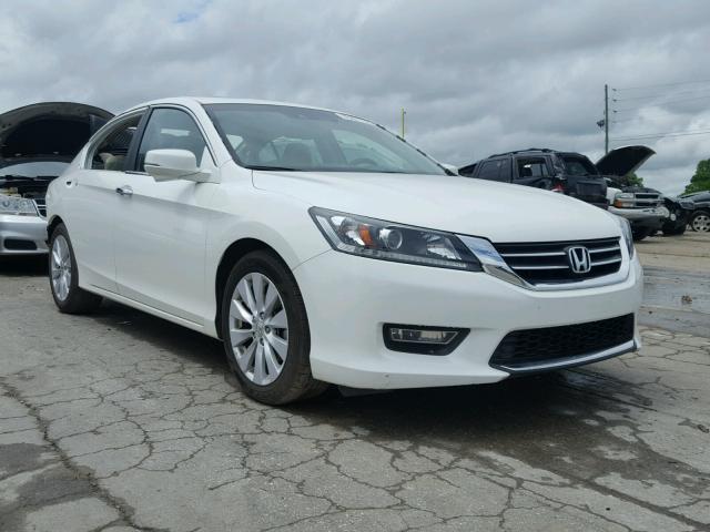 1HGCR2F8XDA092120 - 2013 HONDA ACCORD EXL WHITE photo 1