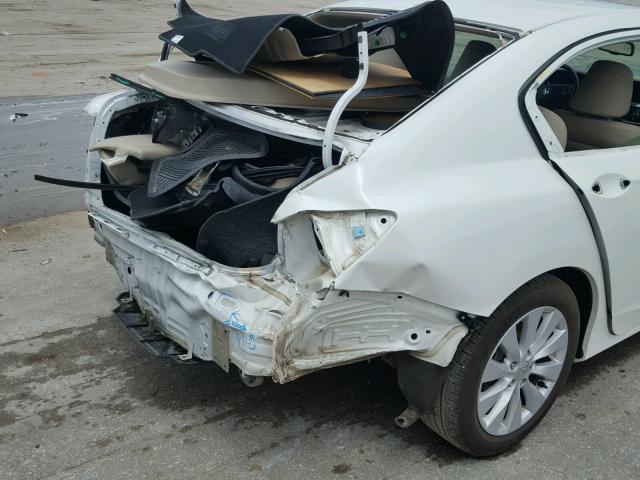 1HGCR2F8XDA092120 - 2013 HONDA ACCORD EXL WHITE photo 9