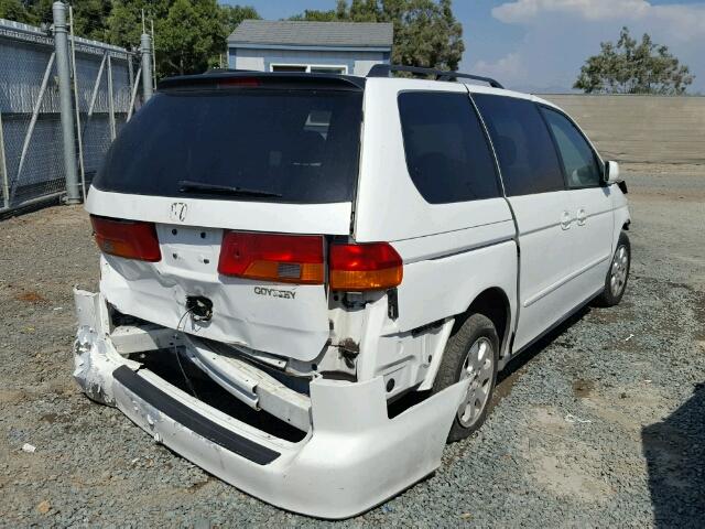 2HKRL18922H537708 - 2002 HONDA ODYSSEY EX WHITE photo 4