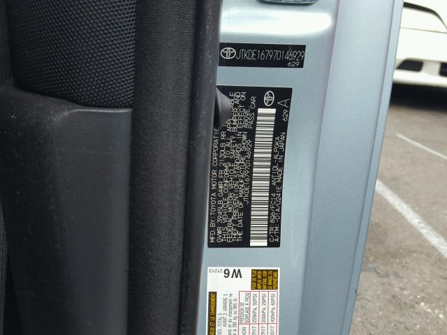 JTKDE167970146929 - 2007 TOYOTA SCION TC 蓝色 照片 10