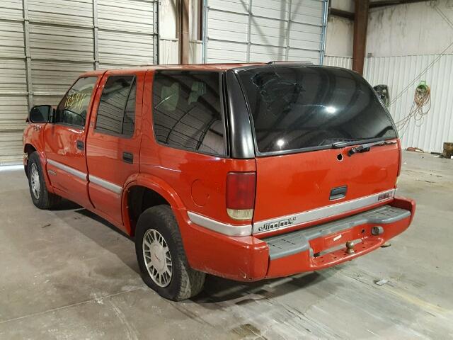 1GKDT13W8X2548913 - 1999 GMC JIMMY RED photo 3