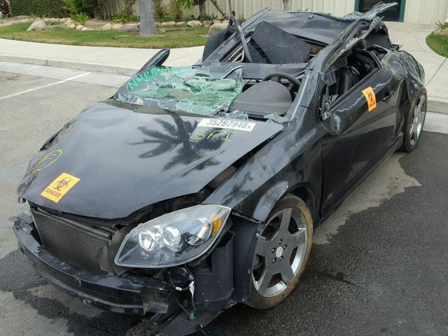 1G1AP11P567732084 - 2006 CHEVROLET COBALT SS BLACK photo 2