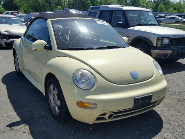 3VWCK21Y13M315606 - 2003 VOLKSWAGEN NEW BEETLE 黄色 照片 1
