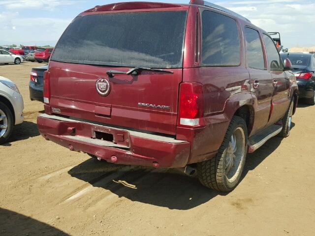 1GYEK63N83R133187 - 2003 CADILLAC ESCALADE MAROON photo 4