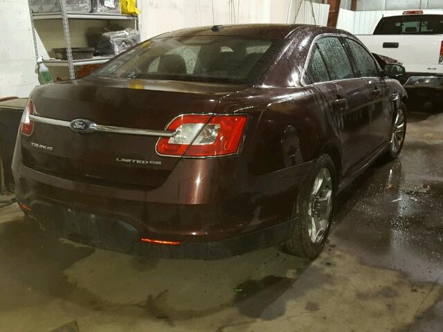 1FAHP2JW8AG156752 - 2010 FORD TAURUS LIM BROWN photo 4