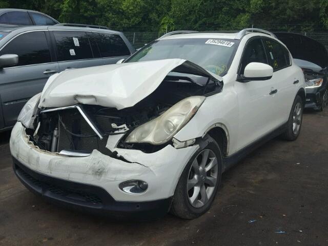 JNKAJ09F98M356278 - 2008 INFINITI EX35 BASE WHITE photo 2