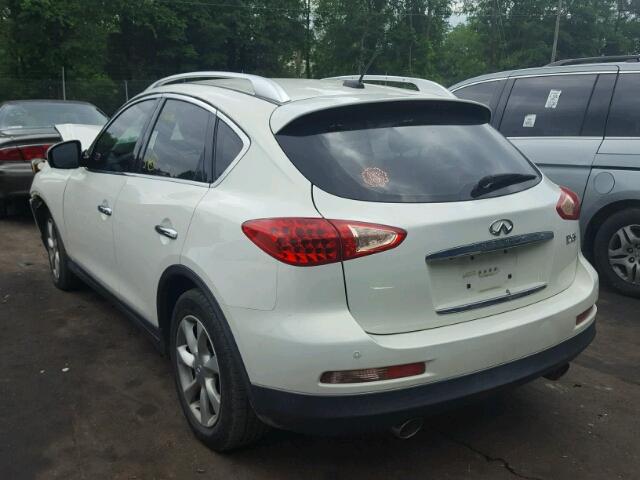 JNKAJ09F98M356278 - 2008 INFINITI EX35 BASE WHITE photo 3