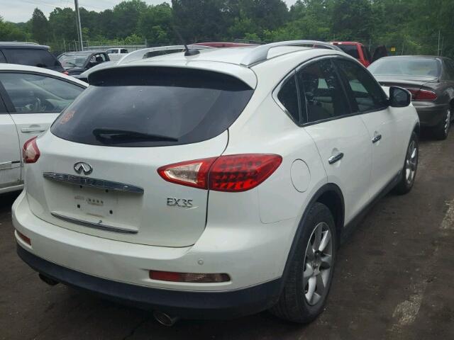 JNKAJ09F98M356278 - 2008 INFINITI EX35 BASE WHITE photo 4