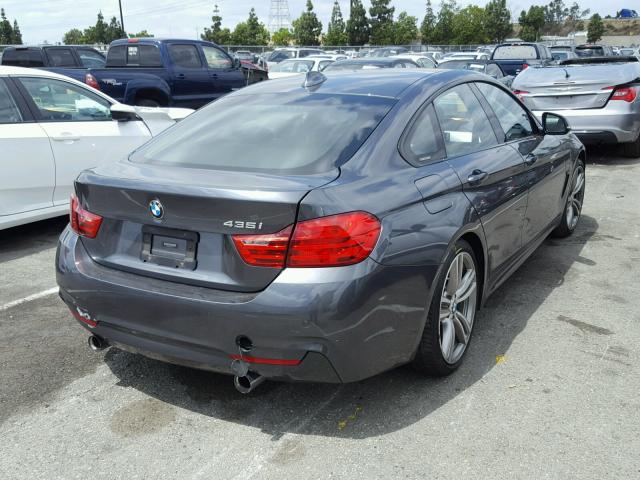 WBA4B1C5XGG243175 - 2016 BMW 435 I GRAY photo 4