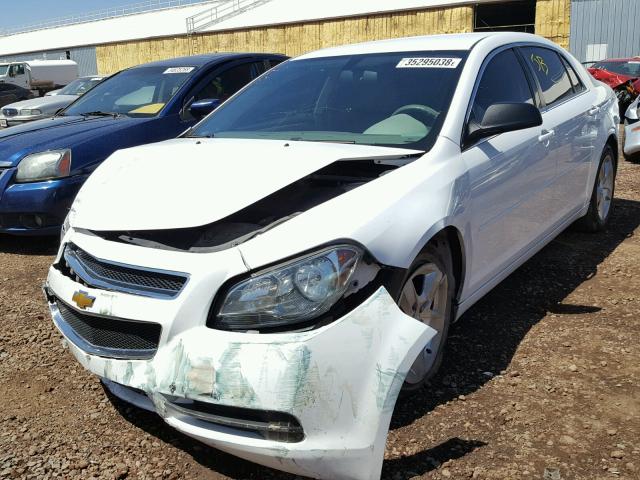 1G1ZA5EU0CF394235 - 2012 CHEVROLET MALIBU LS WHITE photo 2