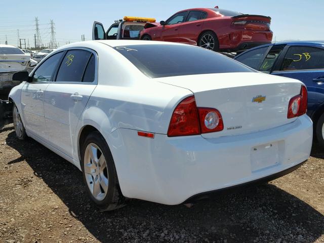 1G1ZA5EU0CF394235 - 2012 CHEVROLET MALIBU LS WHITE photo 3