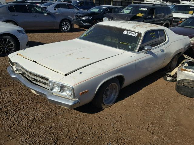 RP23G4G175935 - 1974 CHRYSLER COUPE WHITE photo 2