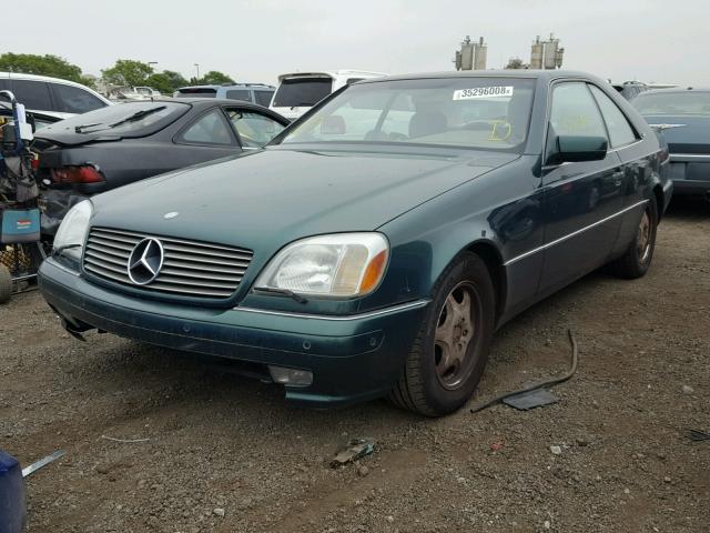 WDBGA76G2VA364641 - 1997 MERCEDES-BENZ S 600 GREEN photo 2