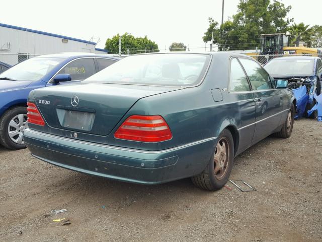 WDBGA76G2VA364641 - 1997 MERCEDES-BENZ S 600 GREEN photo 4