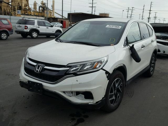 5J6RM3H4XGL031845 - 2016 HONDA CR-V SE WHITE photo 2