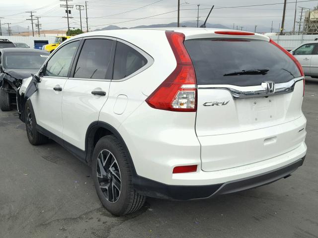 5J6RM3H4XGL031845 - 2016 HONDA CR-V SE WHITE photo 3