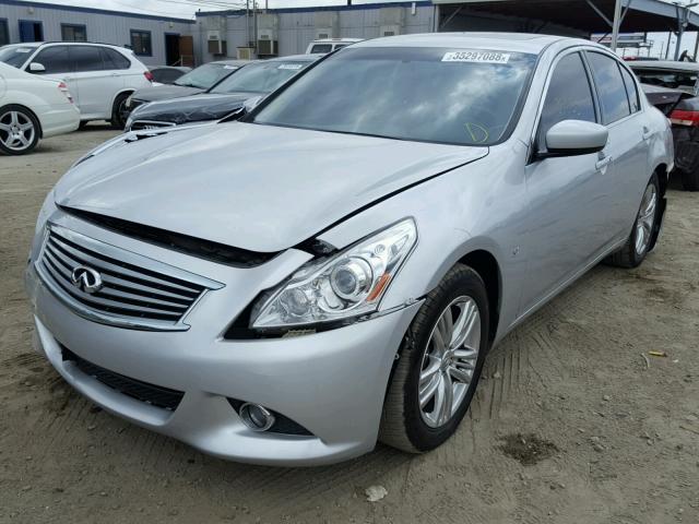 JN1CV6AP1FM500220 - 2015 INFINITI Q40 SILVER photo 2