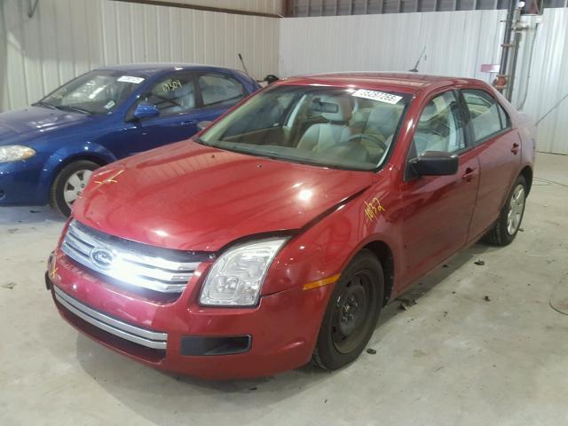 3FAHP06Z59R212318 - 2009 FORD FUSION S RED photo 2