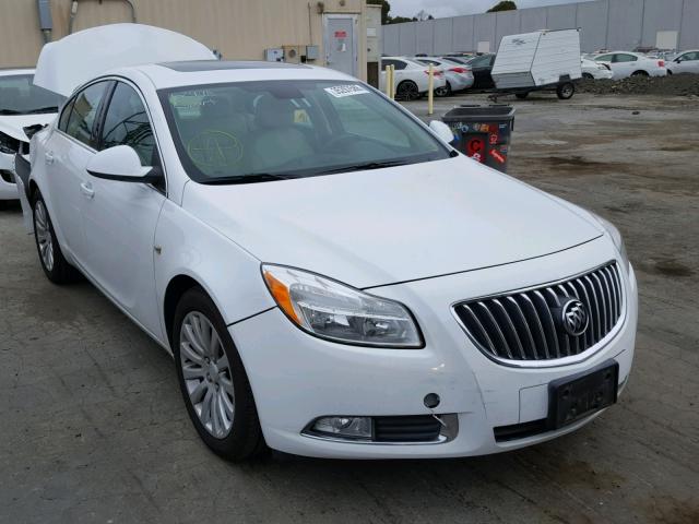 W04GS5ECXB1026329 - 2011 BUICK REGAL CXL WHITE photo 1