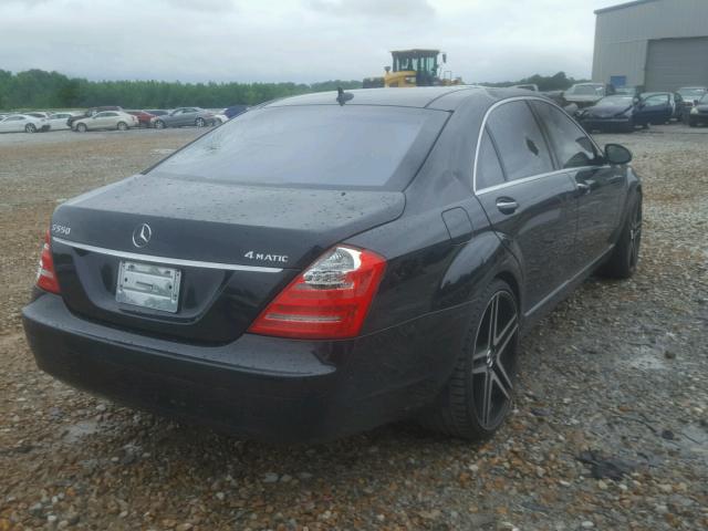 WDDNG86X27A128562 - 2007 MERCEDES-BENZ S 550 4MAT BLACK photo 4