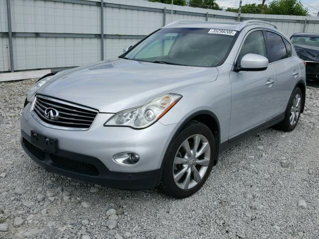 JNKAJ09F38M352565 - 2008 INFINITI EX35 BASE SILVER photo 2