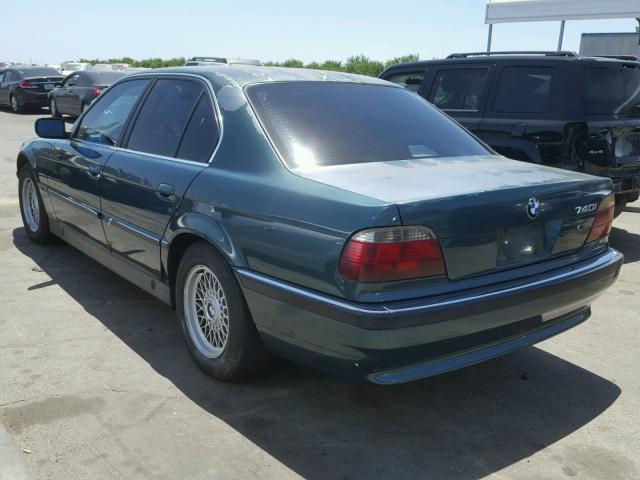 WBAGF632XSDH08670 - 1995 BMW 740 I AUTO GREEN photo 3