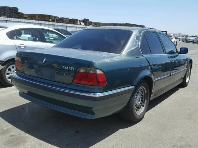 WBAGF632XSDH08670 - 1995 BMW 740 I AUTO GREEN photo 4