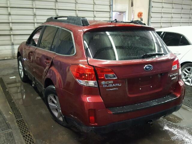 4S4BRBCCXE1252108 - 2014 SUBARU OUTBACK 2. RED photo 3