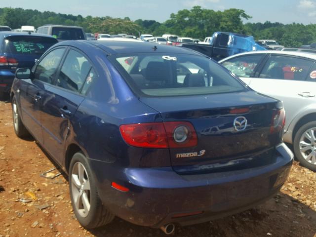 JM1BK12F261456790 - 2006 MAZDA 3 I BLUE photo 3