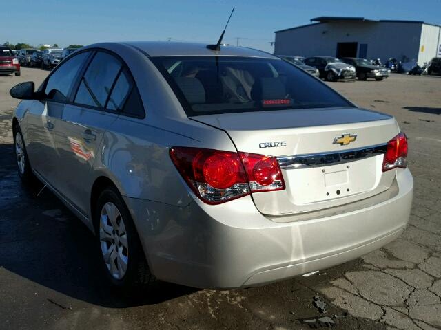 1G1PA5SH7E7186400 - 2014 CHEVROLET CRUZE LS SILVER photo 3