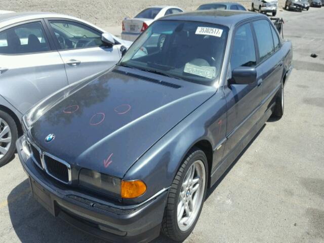 WBAGH83401DP19812 - 2001 BMW 740 IL BLUE photo 2