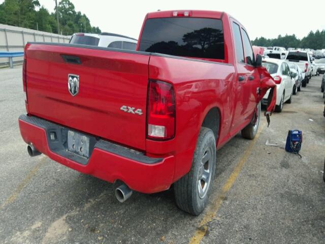 1C6RR7FT0DS683651 - 2013 RAM 1500 ST RED photo 4