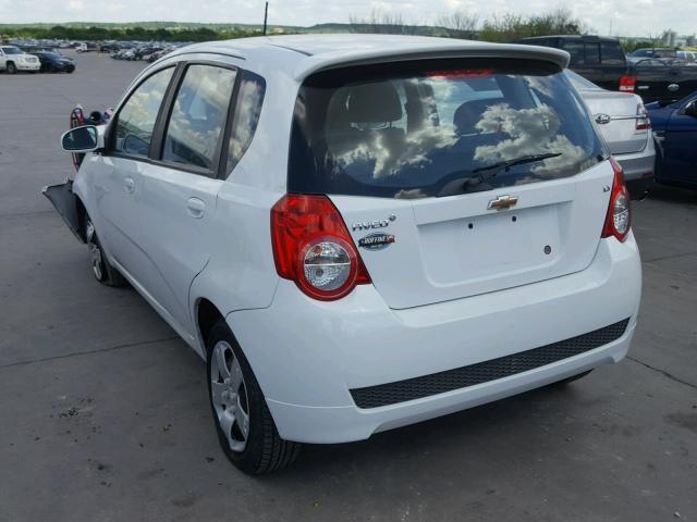 KL1TD6DE7BB209289 - 2011 CHEVROLET AVEO LS WHITE photo 3