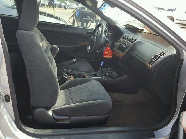 1HGEM21992L076631 - 2002 HONDA CIVIC EX ვერცხლისფერი ფოტო 5