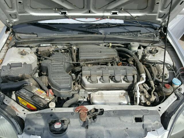 1HGEM21992L076631 - 2002 HONDA CIVIC EX ვერცხლისფერი ფოტო 7