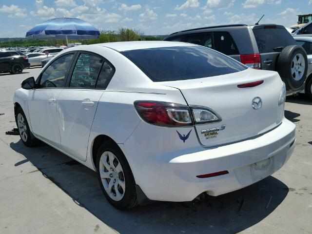 JM1BL1UF2C1521918 - 2012 MAZDA 3 I WHITE photo 3