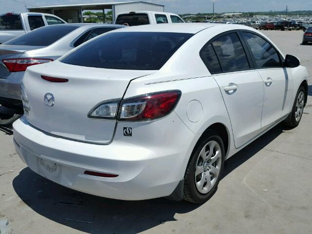 JM1BL1UF2C1521918 - 2012 MAZDA 3 I WHITE photo 4