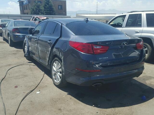 KNAGM4A79F5615029 - 2015 KIA OPTIMA LX BLUE photo 3