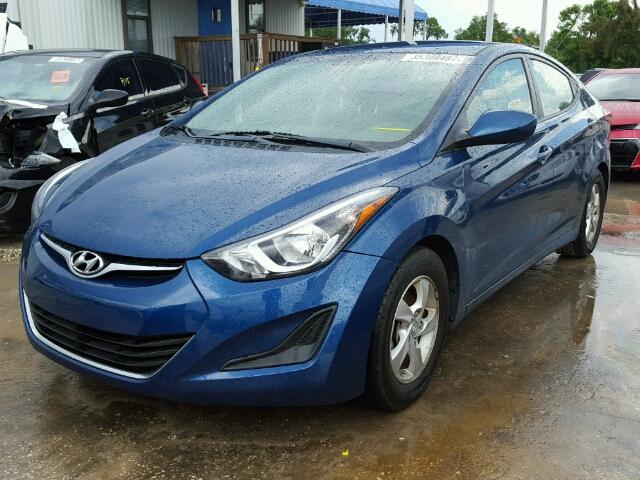 KMHDH4AE5EU157322 - 2014 HYUNDAI ELANTRA SE BLUE photo 2