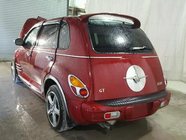 3C8FY78G24T205419 - 2004 CHRYSLER PT CRUISER RED photo 3