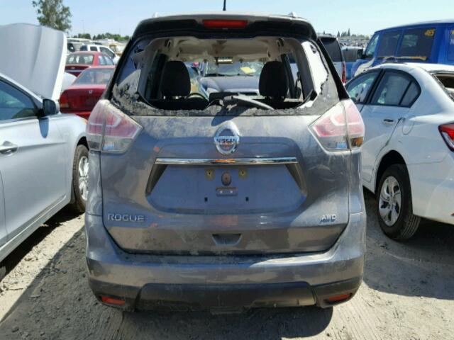 KNMAT2MV3GP667384 - 2016 NISSAN ROGUE S GRAY photo 9