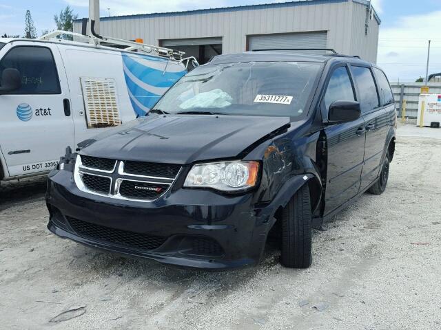 2C4RDGCG6DR580217 - 2013 DODGE GRAND CARA BLACK photo 2