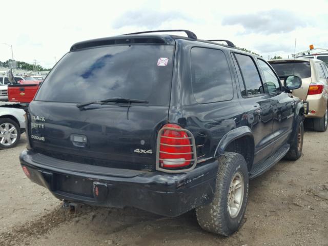 1B4HS28N0YF146638 - 2000 DODGE DURANGO BLACK photo 4