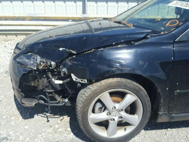 1YVHP80C775M62991 - 2007 MAZDA 6 I Սև լուսանկար 9