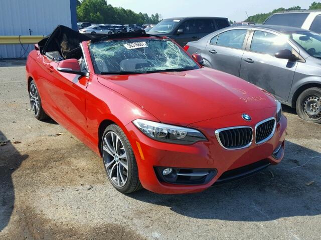 WBA1K9C59GV321636 - 2016 BMW 228 RED photo 1